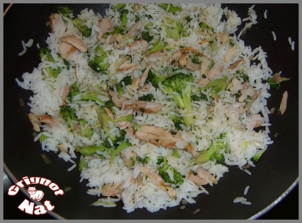 riz poulet - brocolis