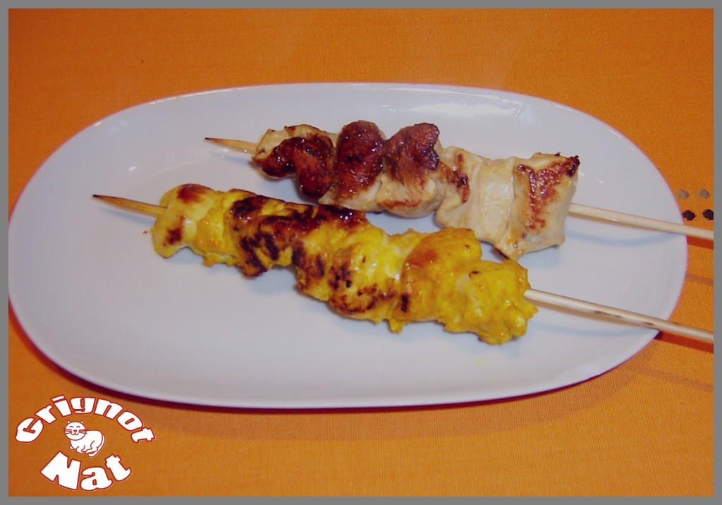 brochettes de poulet