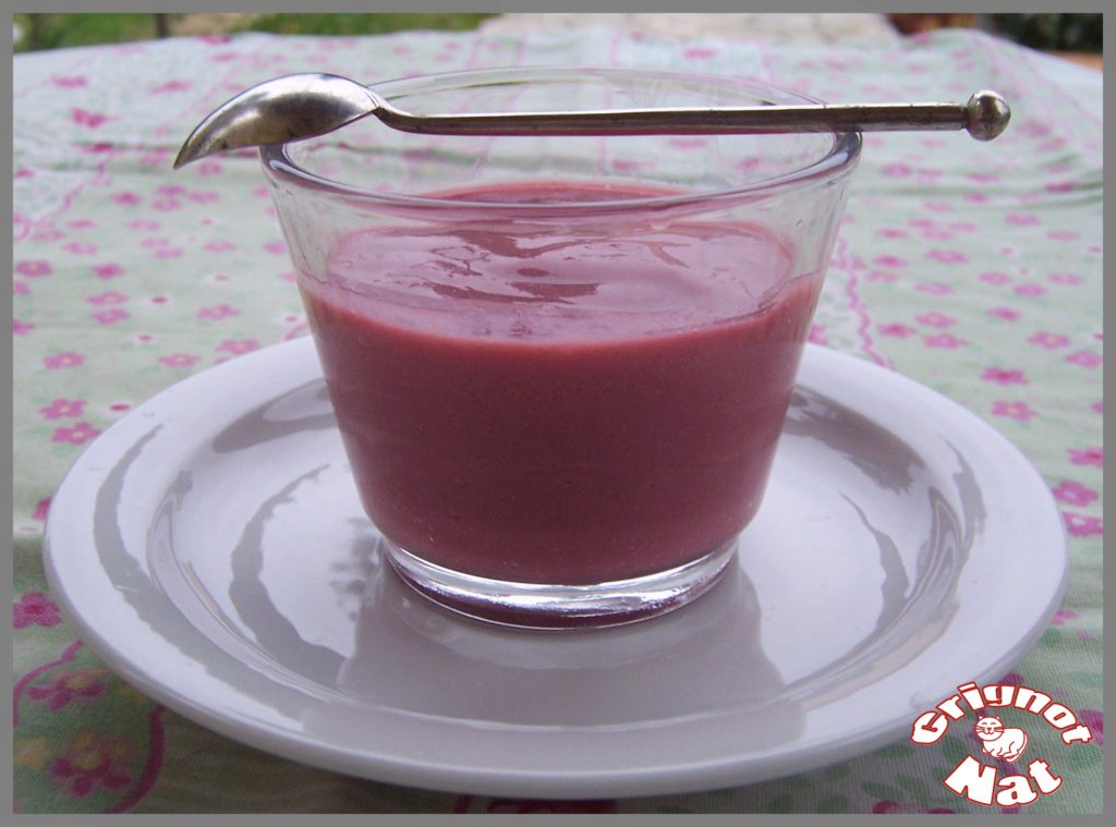 mousse aux framboises au tofu soyeux