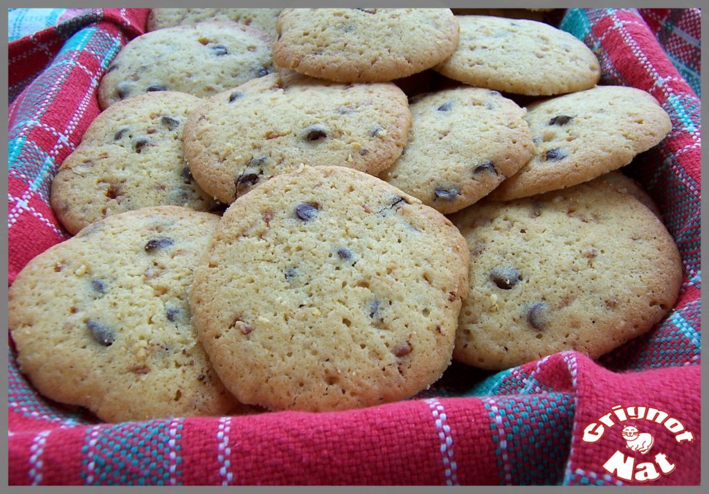 cookies chocolat noir et pralin