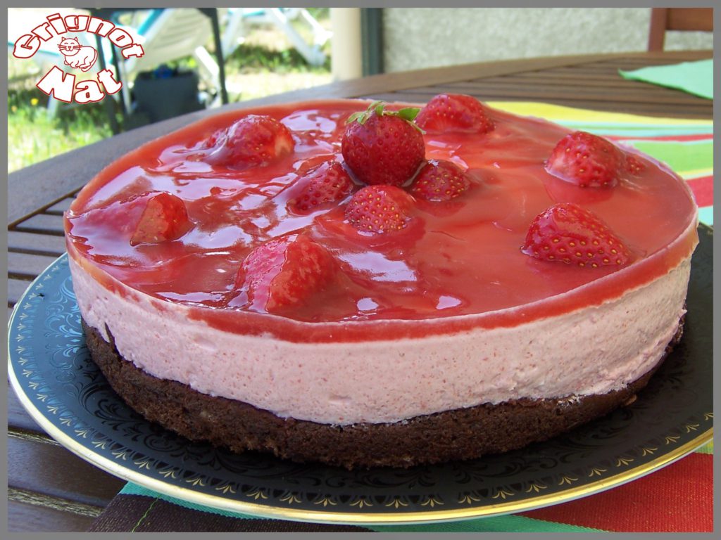 bavarois fraises base choco