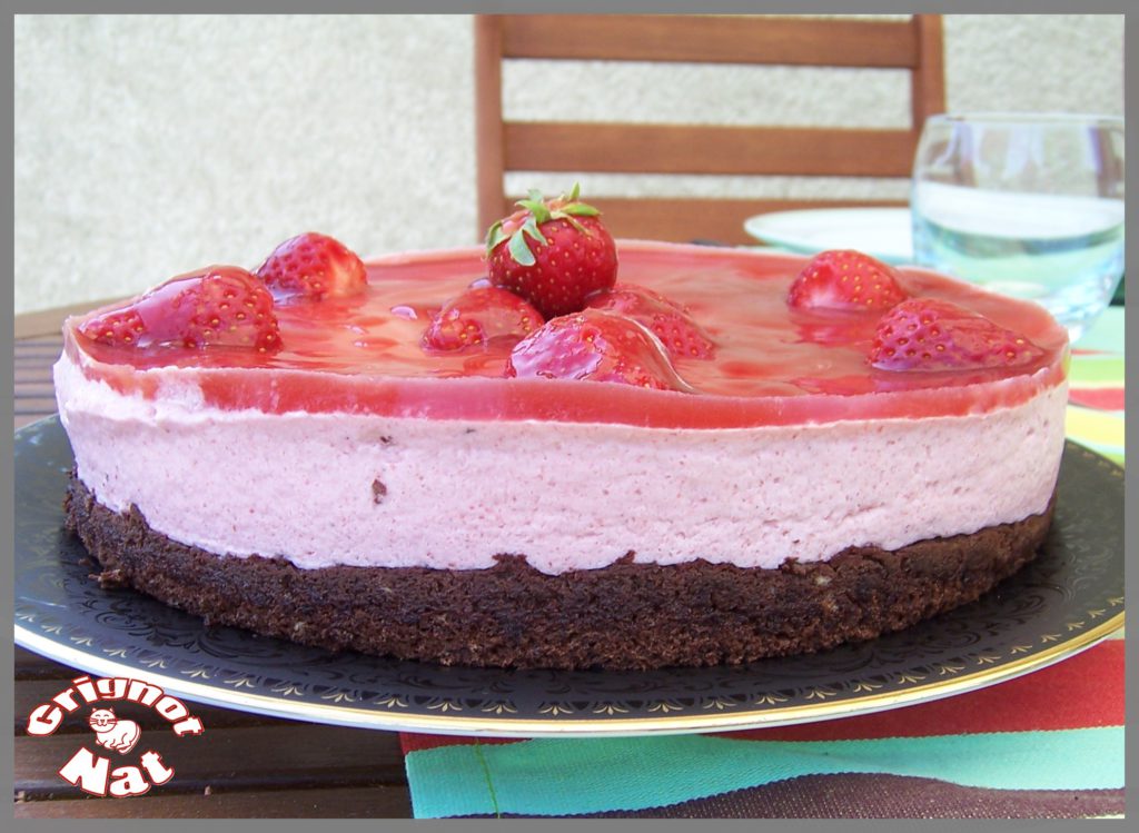 bavarois fraises base choco 2