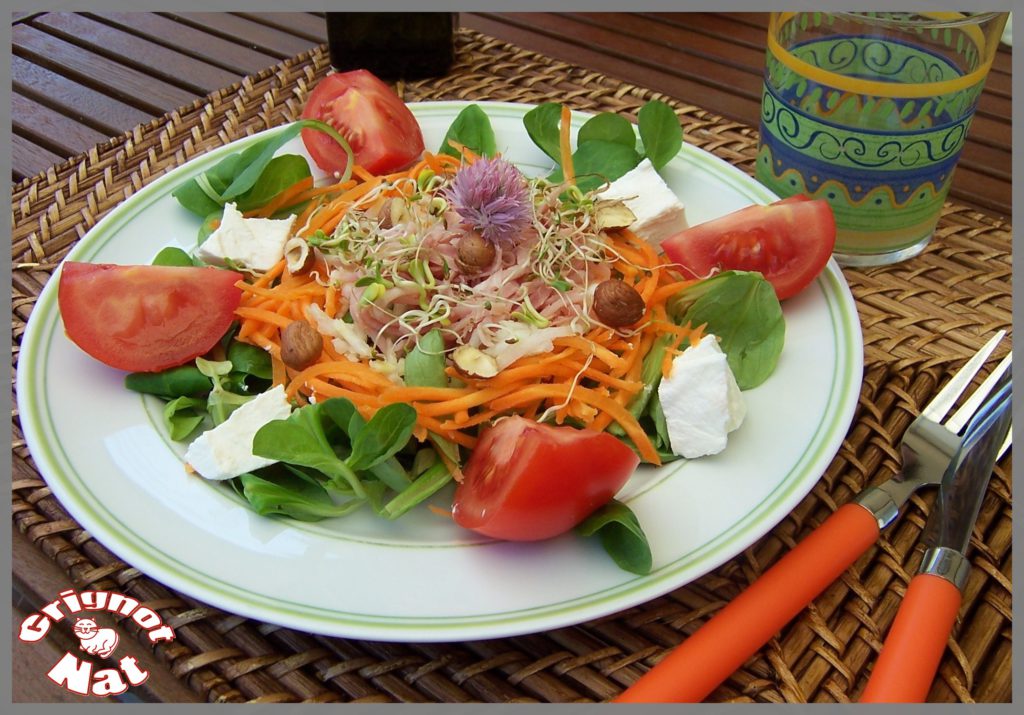 salade de crudités au chèvre frais 2