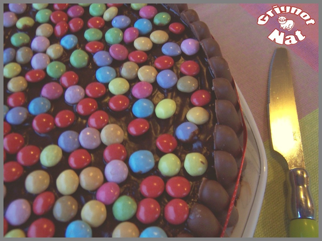 Gâteau d'anniversaire aux fingers et aux smarties  2