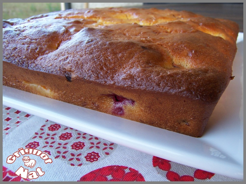 Gâteau au yaourt framboises et abricots 2