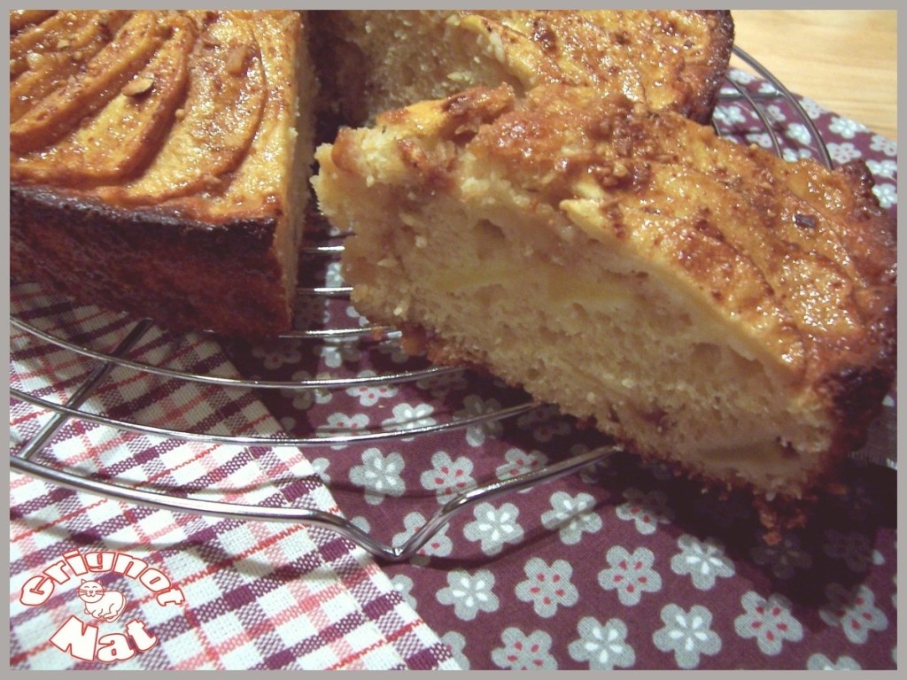 Gâteau renversé à la ricotta, pommes et caramel 2