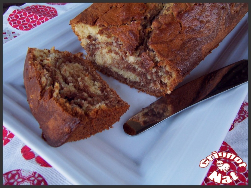 marbré à la danette vanille - chocolat