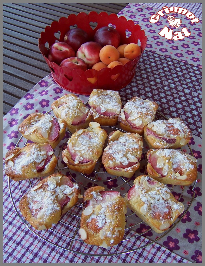 mini cakes abricots et nectarines 3