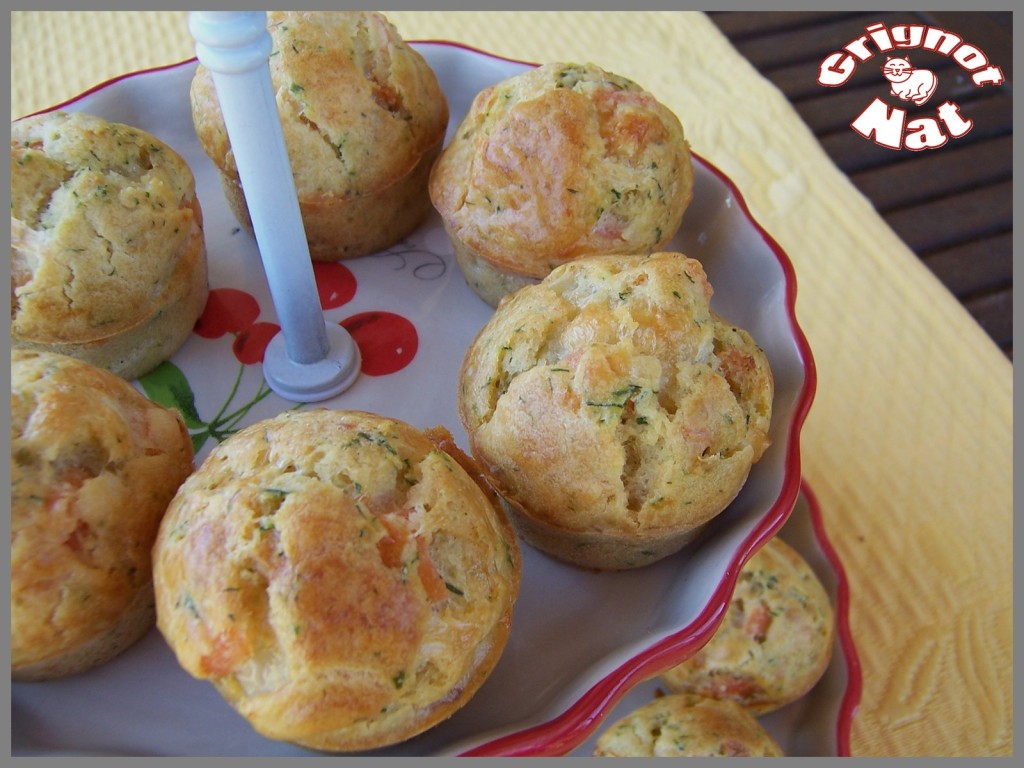 Mini muffins au saumon fumé et à l'aneth