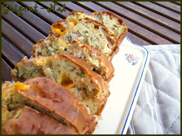 cake-poulet---mimolette---courgettes