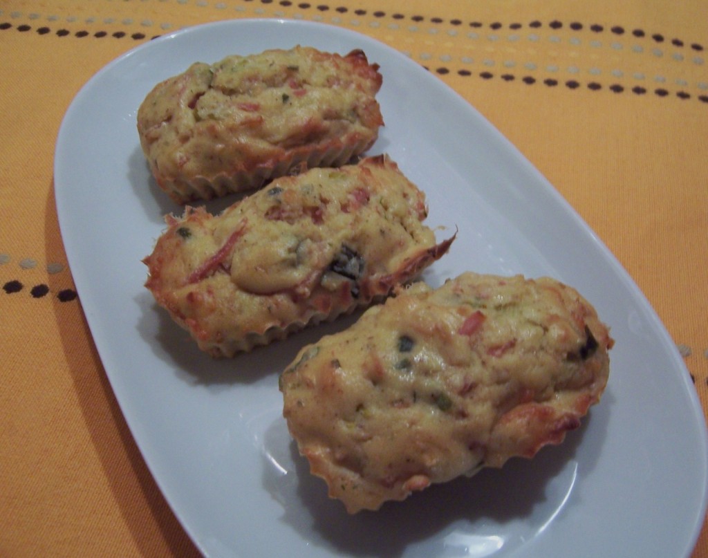 Mini cakes poireau et jambon