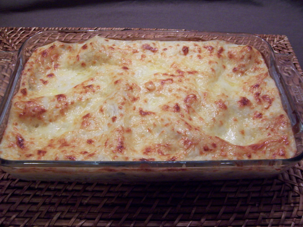 Lasagnes poulet, courgettes et boursin