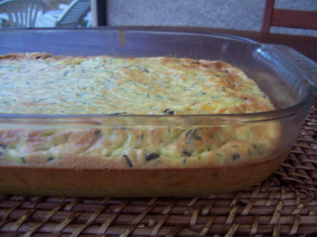 clafoutis courgettes