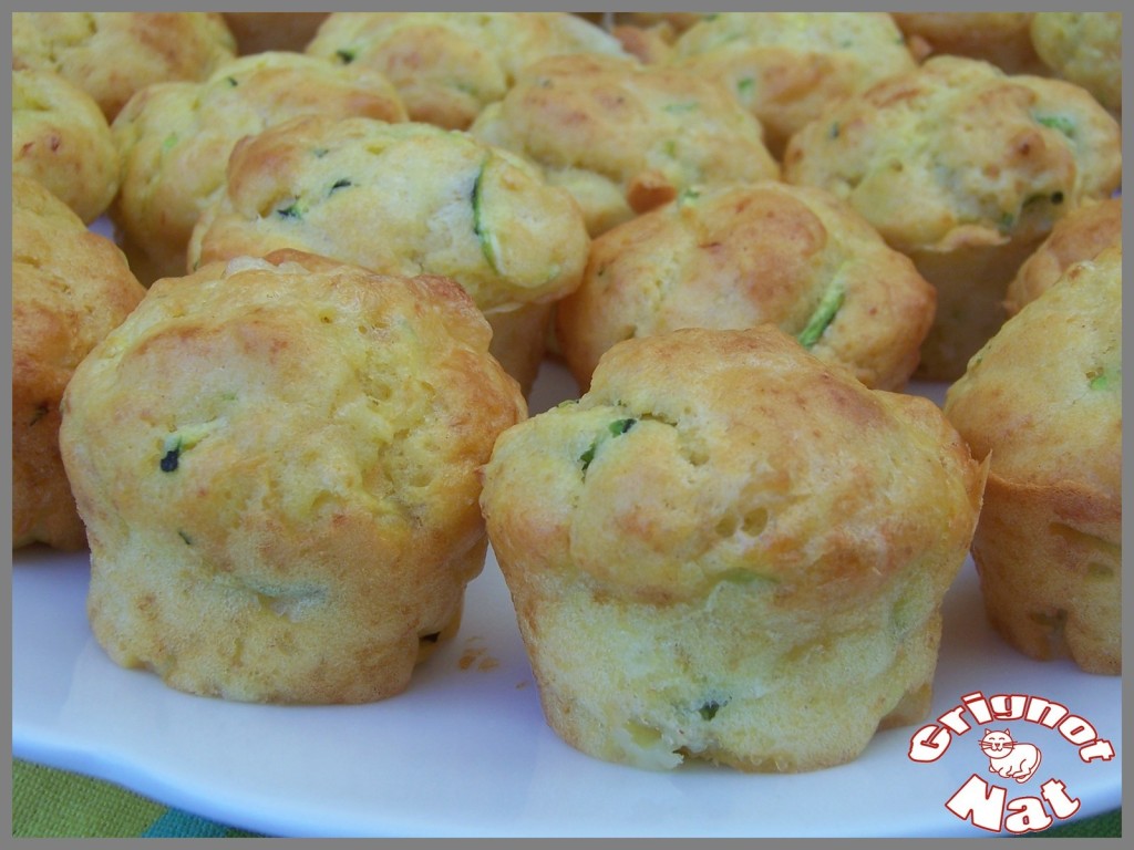 Muffins au chèvre et à la courgette