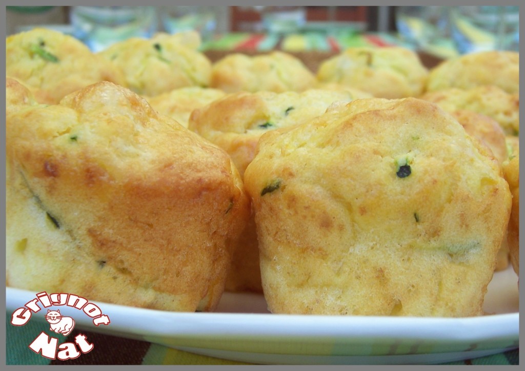 Muffins au chèvre et à la courgette 2