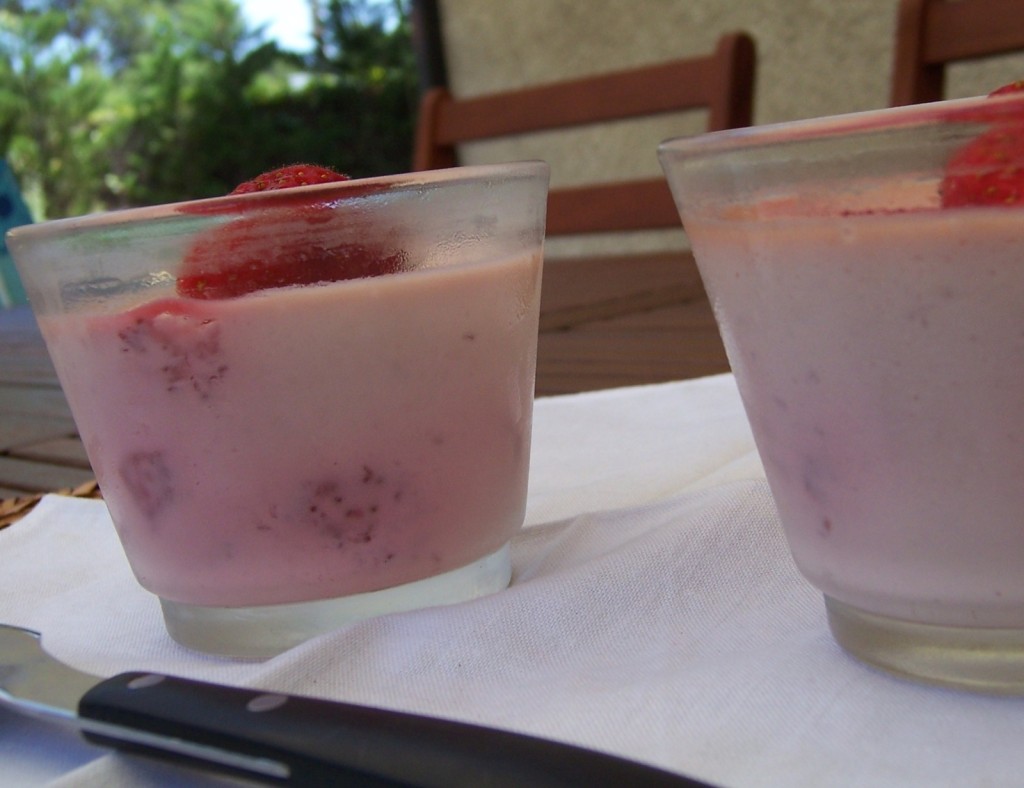 Panna cotta à la fraise 2