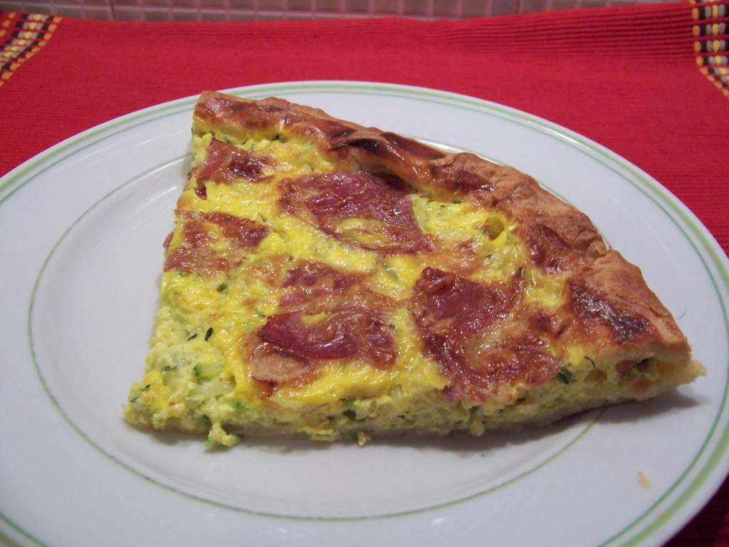 Quiche chèvre courgettes et coppa 2