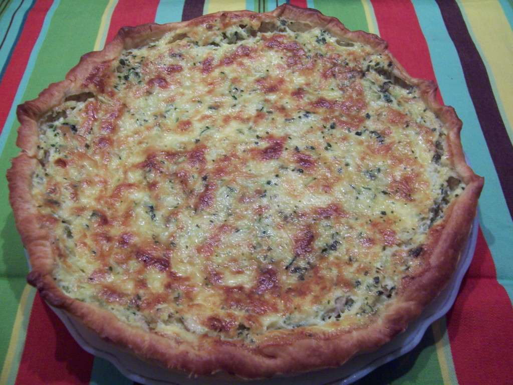 Quiche courgettes et tofu fumé