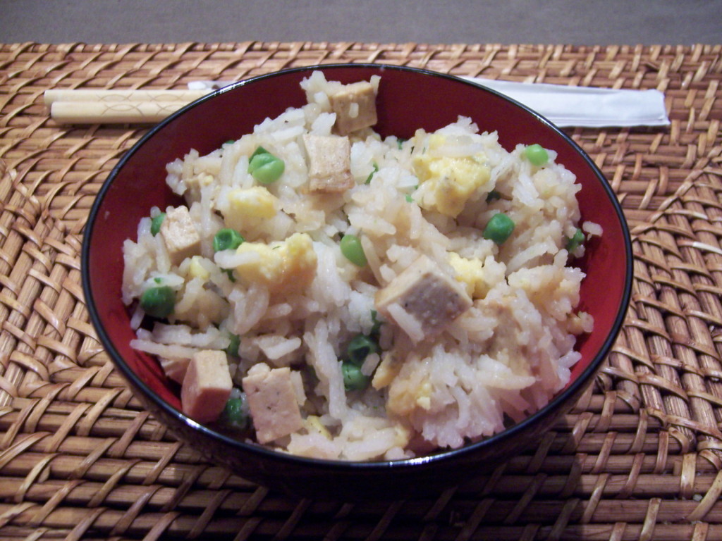 Riz cantonnais au tofu 2
