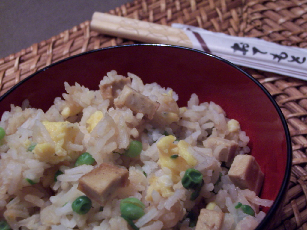 Riz cantonnais au tofu 