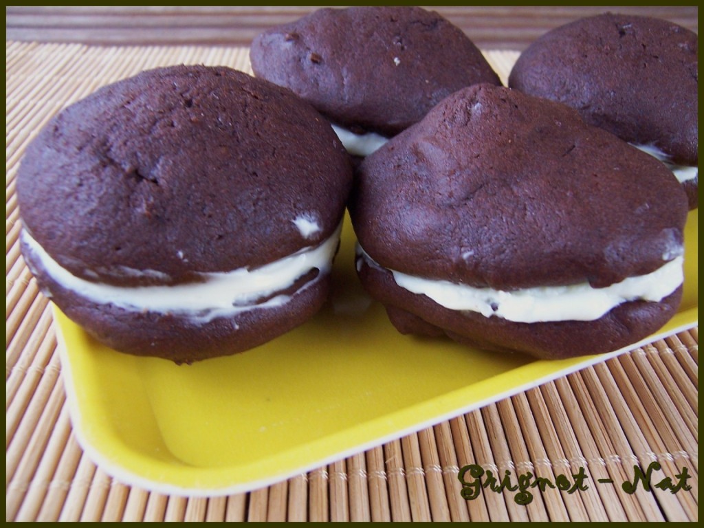 whoopie pies chocolat et lemon curd