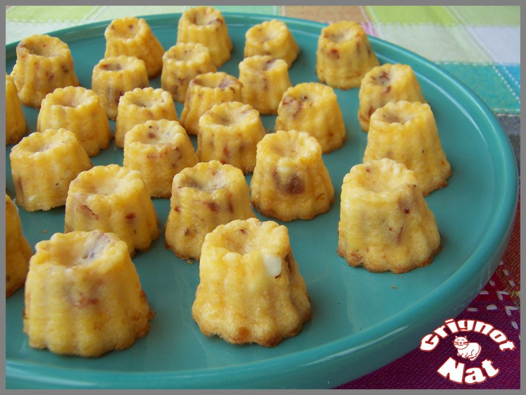 cannelés à la feta et à la tomate séchée