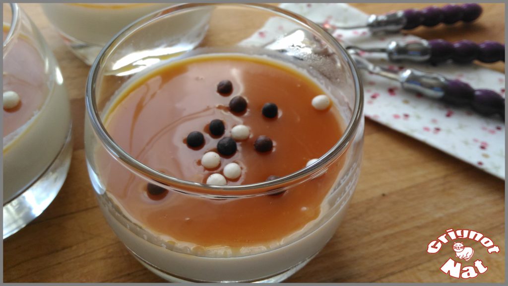 panna cotta vanille sauce caramel beurre salé