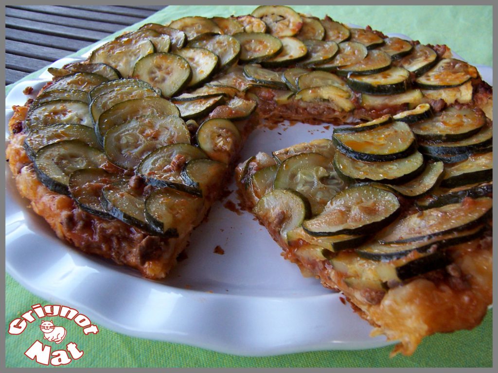 Tarte fine aux courgettes et sauce bolognaise 3