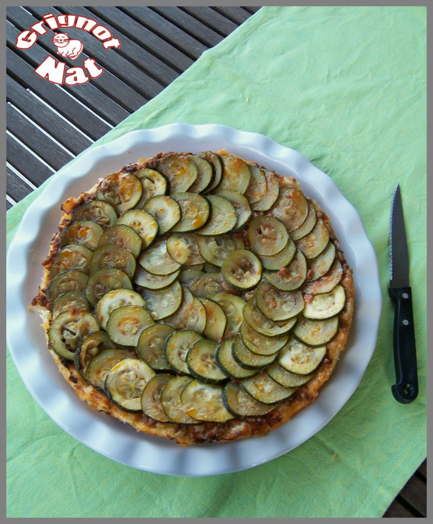 Tarte fine aux courgettes et sauce bolognaise 2