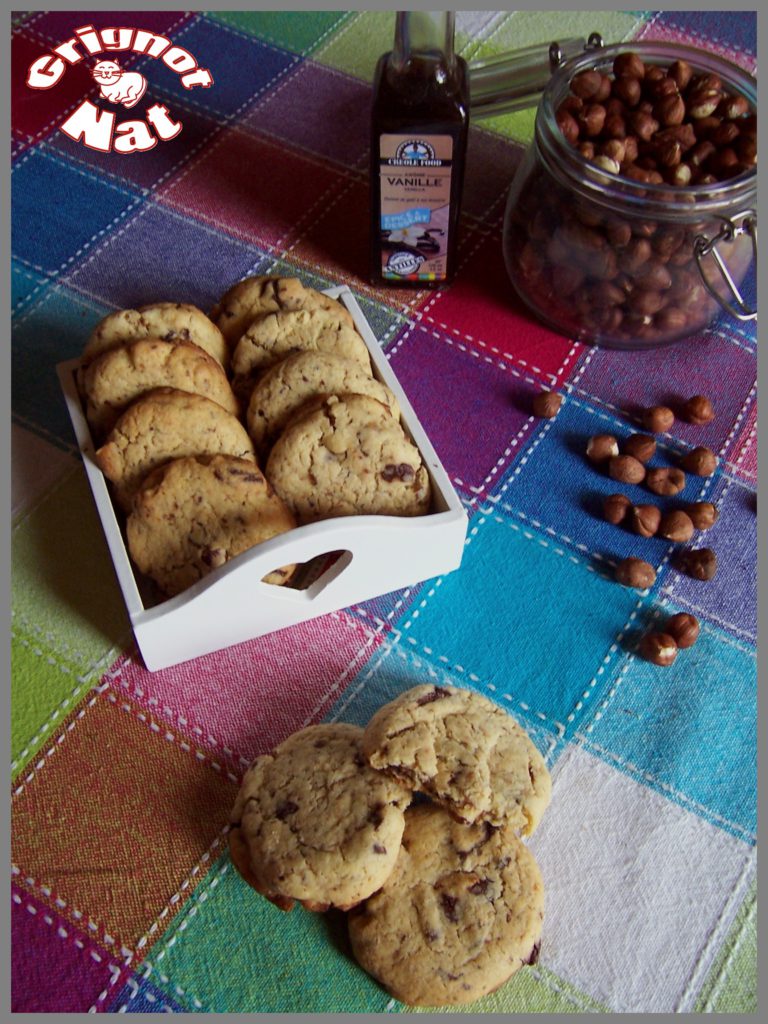 Cookies noisettes et pépites de chocolat (sans beurre) 2