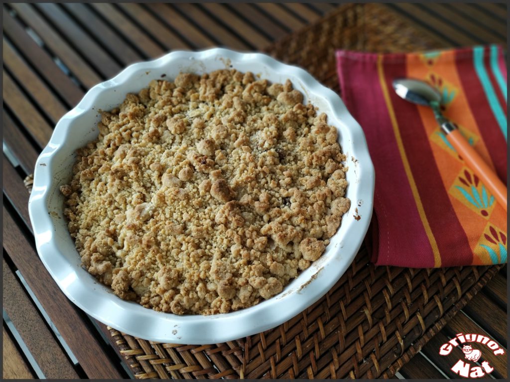 Crumble aux pommes, poires et figues