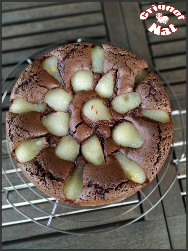 gâteau moelleux chocolat - poires 2