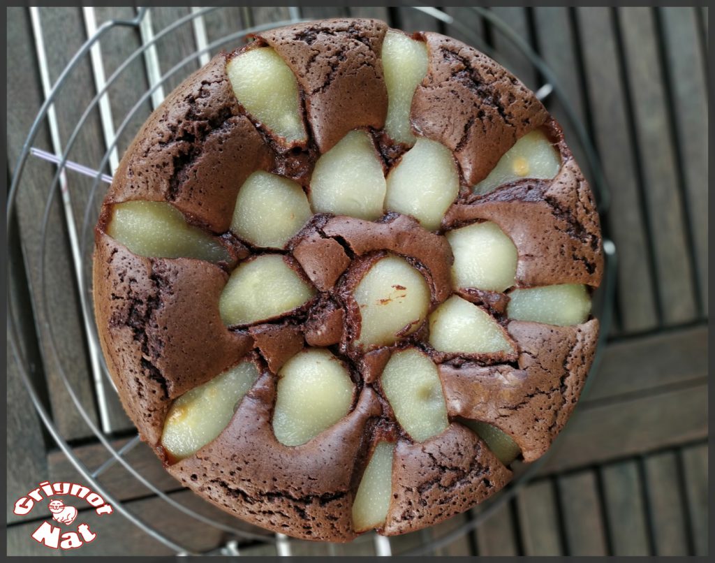 gâteau moelleux chocolat - poires