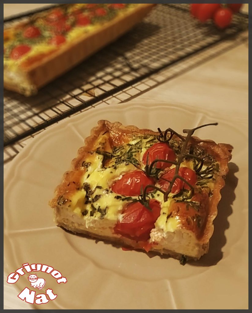 quiche tomates cerises et chèvre frais 2