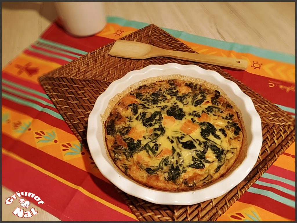 clafoutis aux épinards et au saumon fumé 2