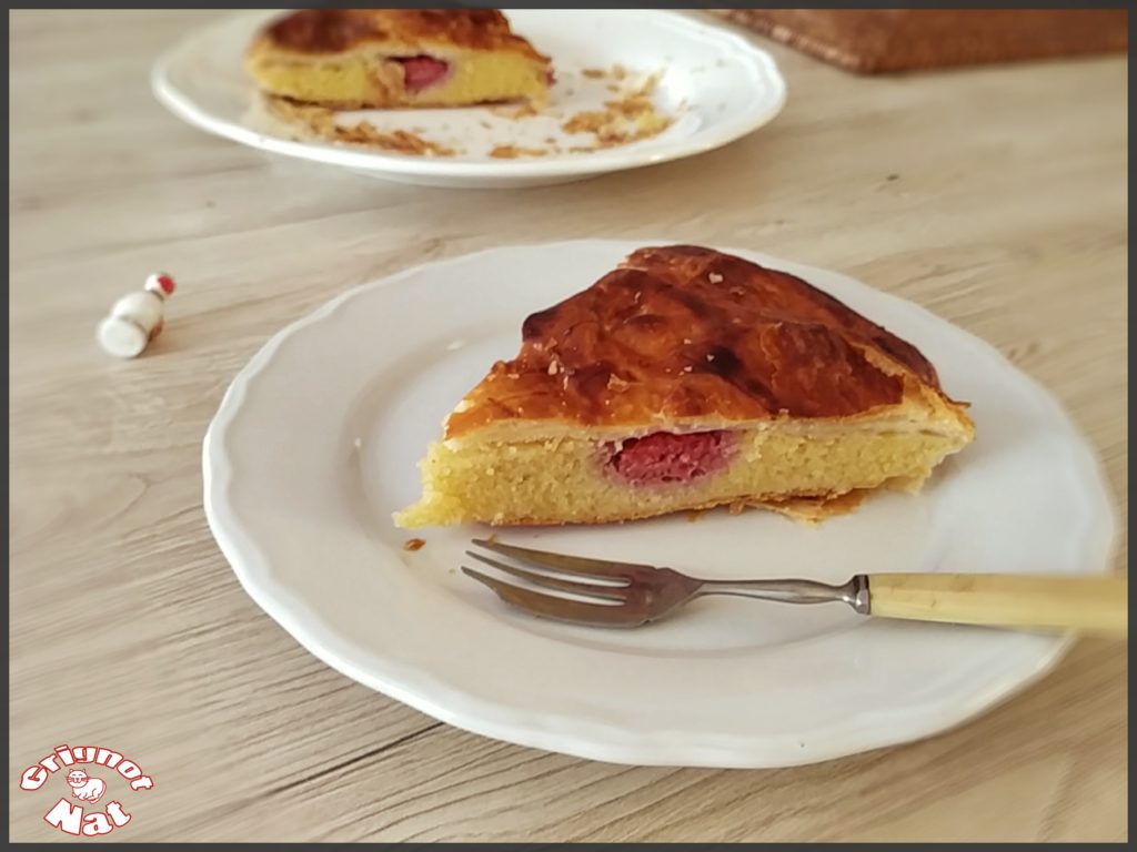 Galette à la crème d'amande et aux framboises 2