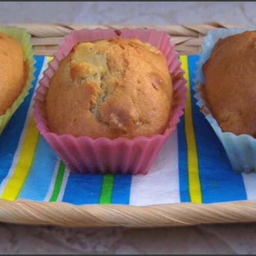 Mini cakes pommes noix et cannelle