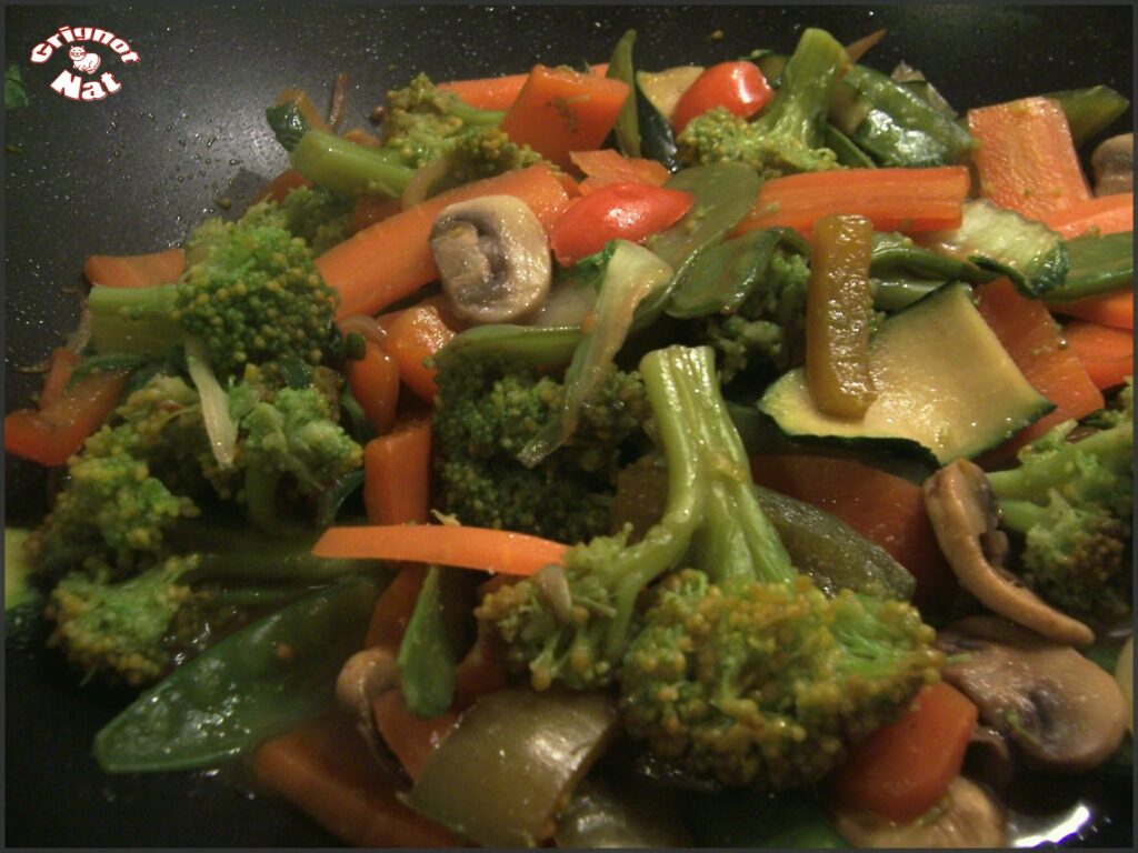 Poêlée de légumes à l'asiatique au wok
