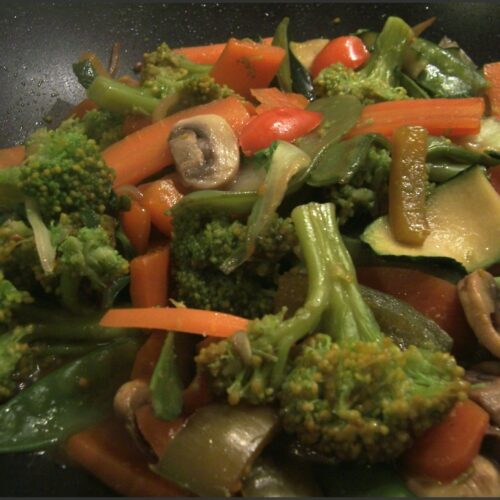 Poêlée de légumes à l’asiatique au wok