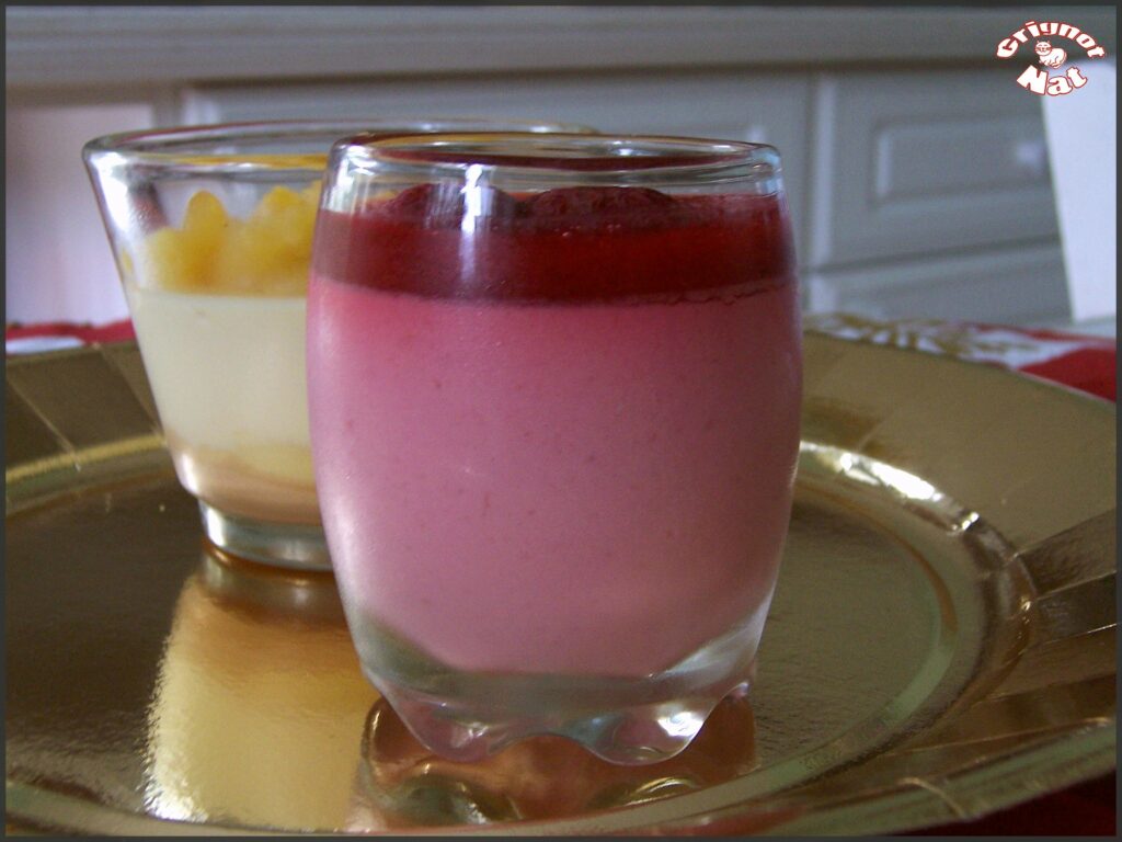 panna cotta framboise