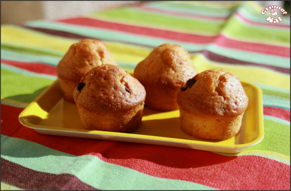 Muffins chocolat et orange confite