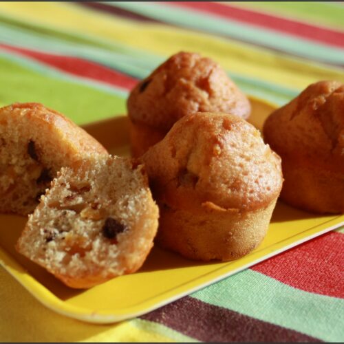 Muffins chocolat et orange confite