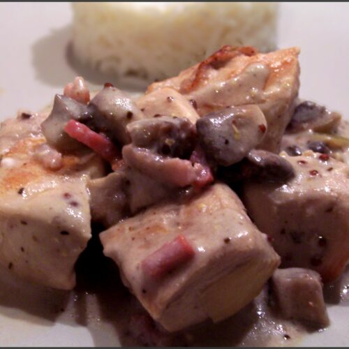 Sauté de volaille à la moutarde à l’ancienne