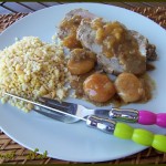 Rôti de porc aux 5 épices et aux abricots secs