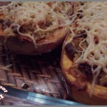 Courge butternut farcie (au bœuf et au riz)