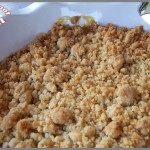 Crumble aux pommes et aux flocons de sirop d’érable