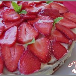 Gâteau aux fraises et au mascarpone