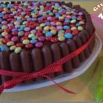 Gâteau d’anniversaire aux fingers et aux smarties