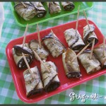 Roulés d’aubergine au boursin