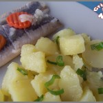 Salade de pommes de terre aux cébettes